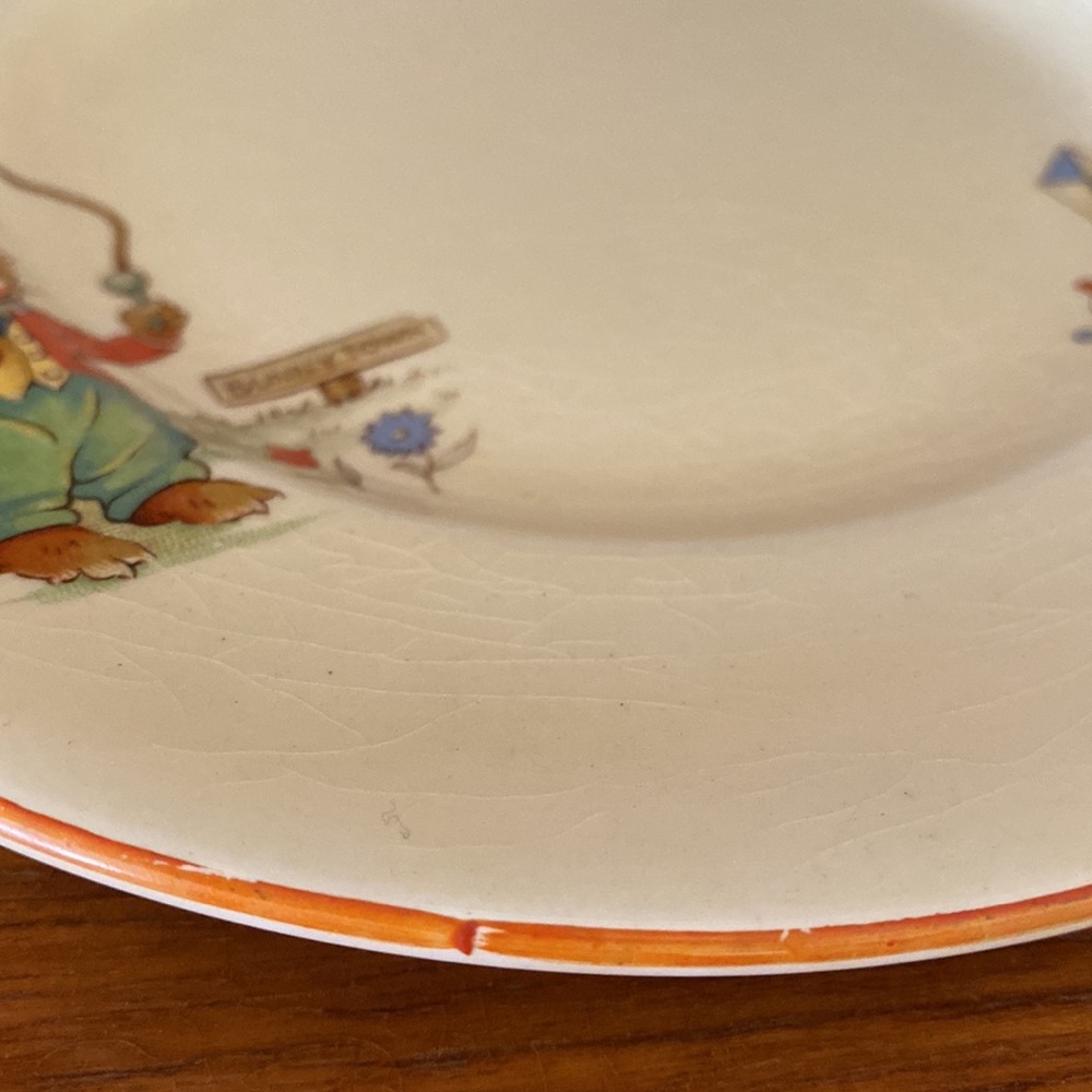 Rare VTG Royal Winton Bunny’s Playtime English China Cup/Plate Made in England - Picture 15 of 16